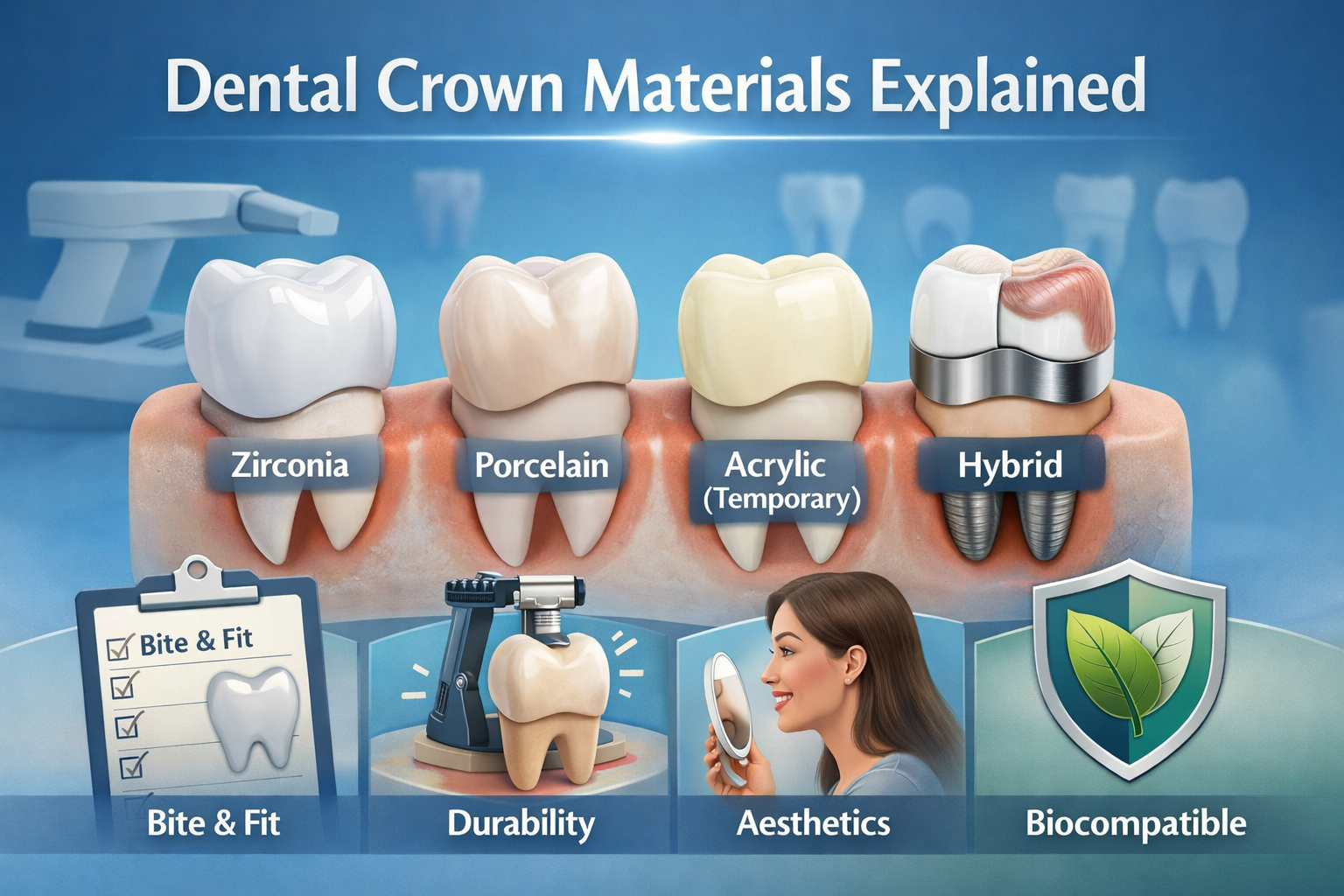 Select your tipe of crowns
